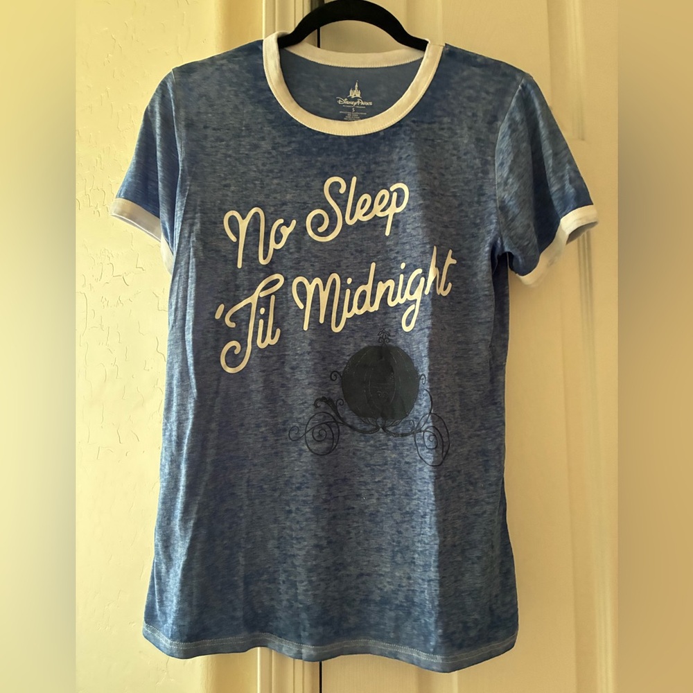 Disney Parks Blue Tee with White Accents